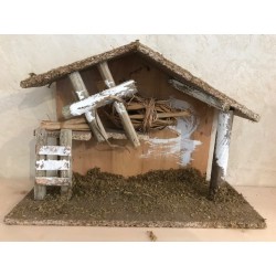 Etable-cabane en bois 27cm