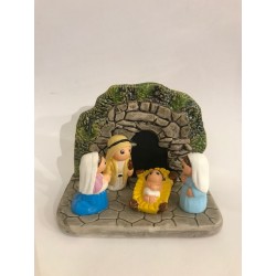 Crèche bloc grotte de Lourdes