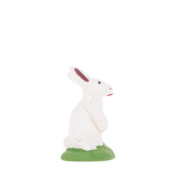 Lapin debout blanc santon...